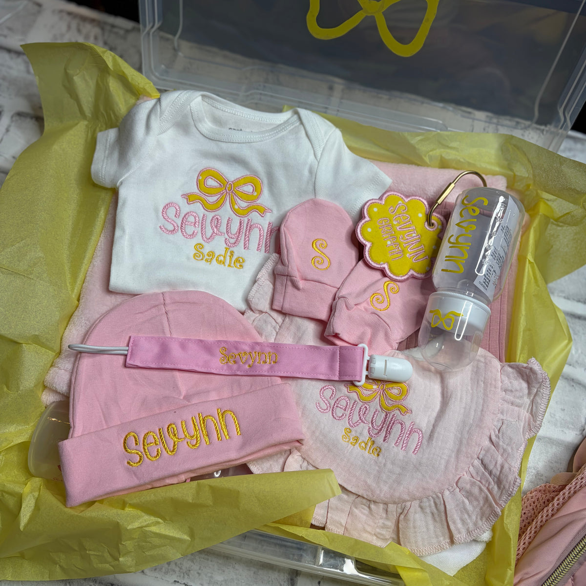 Embroidered Baby Set