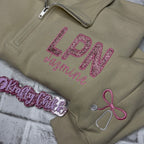 Glitter Pearl Quarter Zip