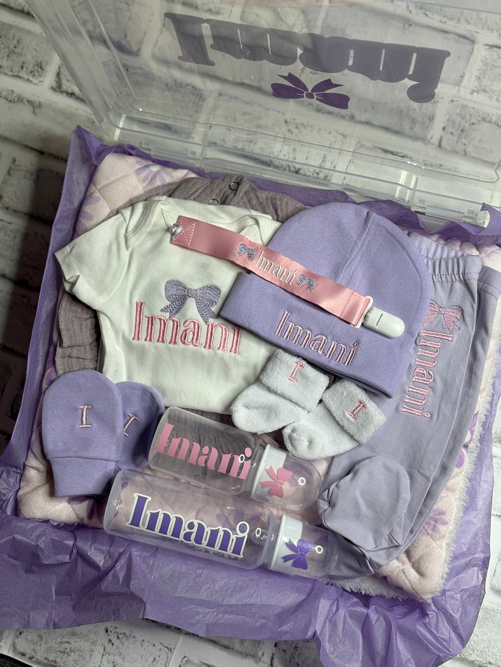 Embroidered Baby Set