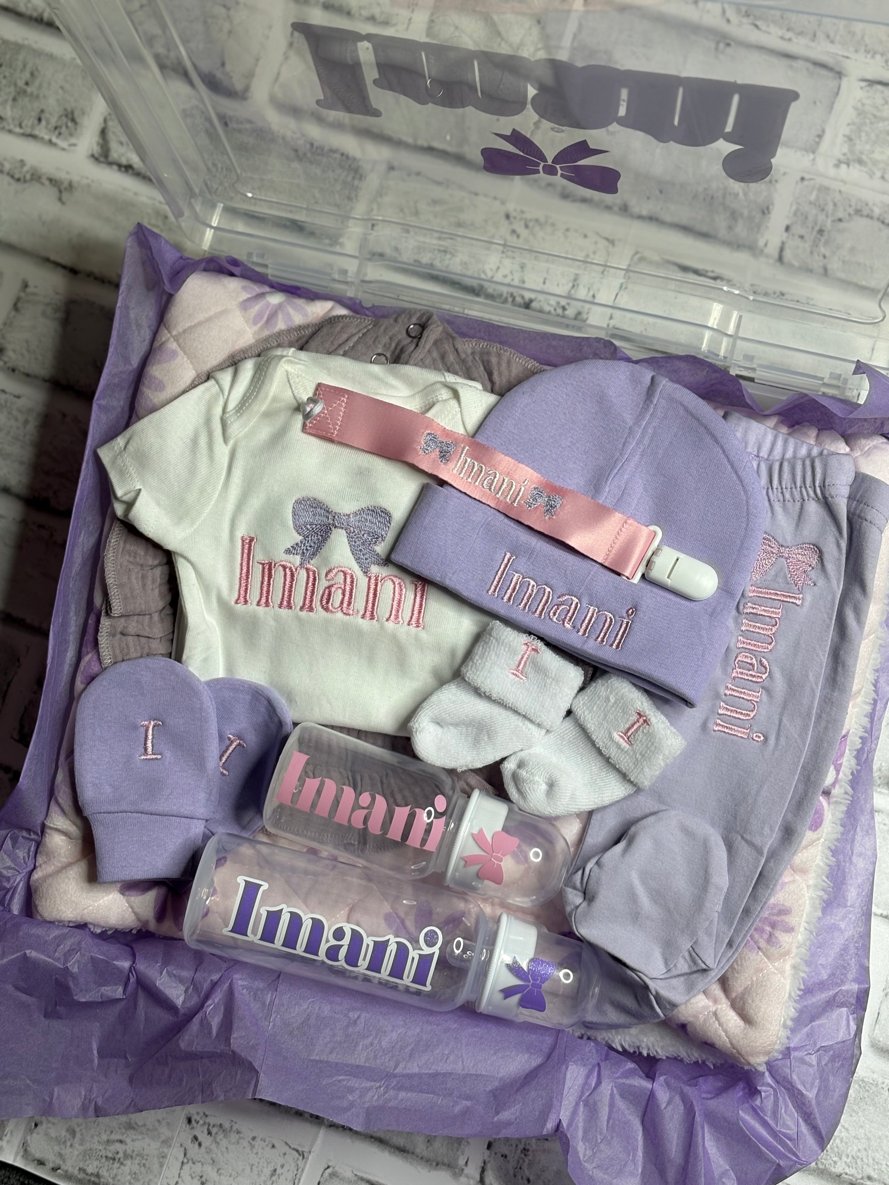 Embroidered Baby Set