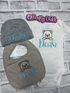 Welcoming Embroidered Baby Set